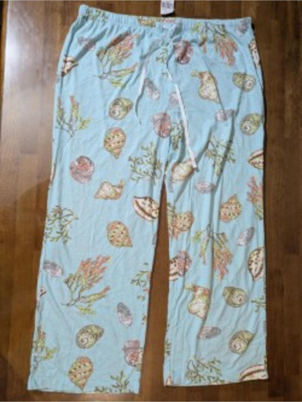 🌊 NWT Toffee Apple Seashell & Seagrass Pajama Pants XXL Coastal Lounge